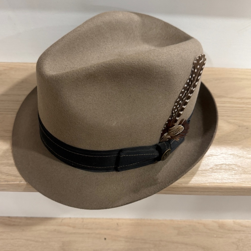 Goorin Bros Men’s XXL 100% Wool Beige Fedora hat